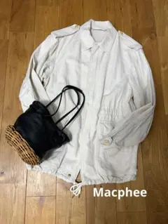 トゥモローランド MACPHEE ミリタリージャケット リネン アイボリー