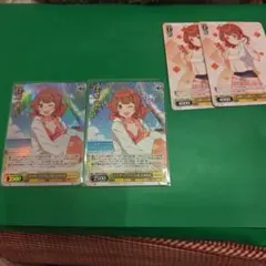 ヴァイスシュヴァルツ 学園アイドルマスター 花海佑芽 SR R 各1枚ずつ 水着