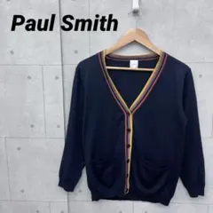 Paul Smith ポールスミス カーディガン Vネック ブラック