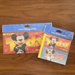 ディズニー　チケットケース　メモ帳　ミッキー　ミニー