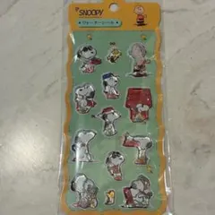 スヌーピー　シール　ウォーターシール　スパンコール　キラキラ　ぷっくり　正規品