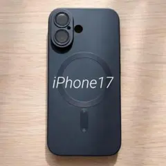 マグセーフ　iPhone17 スマホケース　ブラック　シリコンカバー　レンズ保護