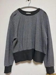 scena グレー ラグランスリーブ スウェット