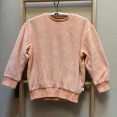 CARLIJNQ パイル地カットソー　4-6Y オレンジ