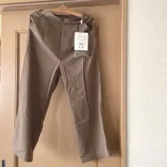 タックワイドパンツ　薄茶