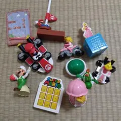 スーパーマリオ フィギュアセット レトロ まとめ売り ピーチ姫 ルイージ