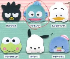はぴだんぶい　つかまりぬいぐるみバッジ　ハンギョドン