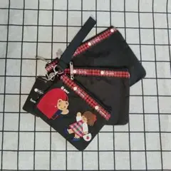 【新品未使用】familiar✖️レスポートサック　ポーチ 新品未使用⭐︎ ファミリア×レスポートサックコラボポーチ