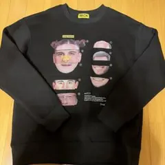 beck and call 顔グラフィック スウェット black mサイズ