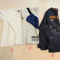 Tシャツ　ロンT　3枚セット　120cm〜130cm