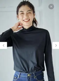 オンワード　anyFAM L シアータートルネック　ブラック　黒　未開封