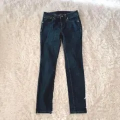 【 GU 】　スリムフィットデニムパンツ　Gパン　ジーンズ　ストレッチ　64