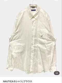 NAUTICA 長袖シャツ ホワイト Lサイズのサムネイル