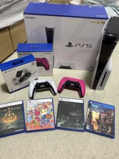 PlayStation 5 (PS5) 本体 コントローラー×2、ソフトセット