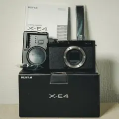 FUJIFILM X-E4 充電器/バッテリー2個付 エンブレムブラック - メルカリ