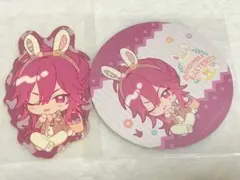 アニカフェ 円果望見 ステッカー コースター 2点セット