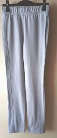 DoCLASSE　ライトグレー ストレッチ裏起毛スリムパンツ　5号　レディース