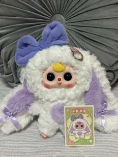 Baby Three 垂れ耳うさぎ ホワイト×パープル