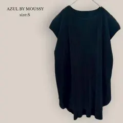 AZUL BY MOUSSY プリーツトップス　チュニック丈　フレンチスリーブのサムネイル