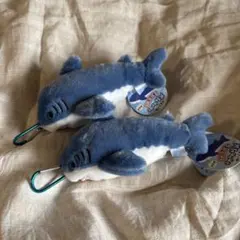 ぶるぶる　マスコット　サメ　ふわふわサメ ぬいぐるみ　サックス　2点セット