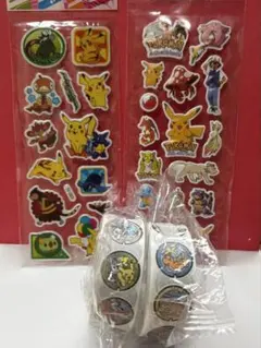 ポケモン　ポケふた2ロール　シール2シート