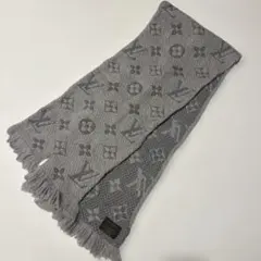 LOUIS VUITTON モノグラムマフラー グレー