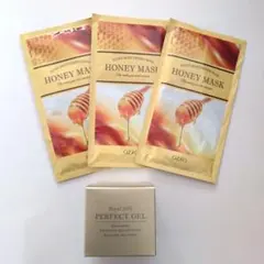 【新品】ローヤルゼリーパーフェクトジェル50g ハニーマスクパック３枚のサムネイル