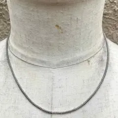 SAAD シルバー 925 3mm 甲丸 チェーン ネックレス 56cm - メルカリ
