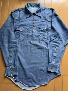 ROEBUCKS ウエスタンシャツ フロントジッパー古着