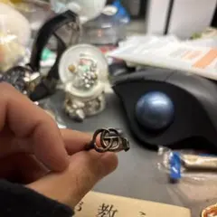 GUCCI ダブルG キーモチーフリング サイズ15