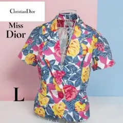Christian Dior★ミス ディオール★ジャケット★花柄★綿★半袖★Lのサムネイル