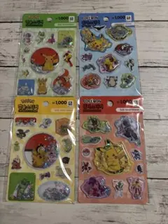 ☆韓国 ダイソー ポケモン シール 4点セット☆
