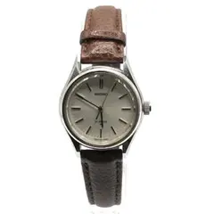 【稼働品】SEIKO セイコー　手巻き　腕時計　レディース　クォーツ　革バンド
