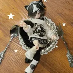 不可食用人形　ニャニャニャ次元　白猫 シークレット　喵喵喵次方 ドールBJD ニャニャニャ次元 喵喵喵次方 白黒猫 ゼロ ブラインドドール - メルカリ