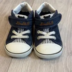 ミキハウス　Double.B ネイビー スニーカー　サイズ13.㌢