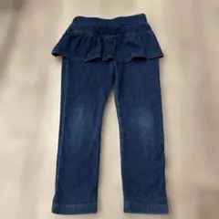 après les cours フリル付き デニムパンツ 100cm