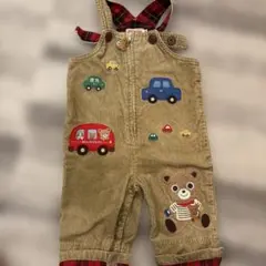 ミキハウス コーデュロイロンパース 80