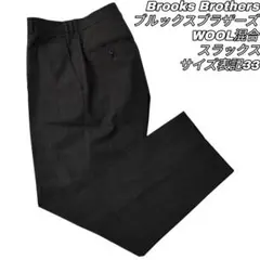 661 ブルックスブラザーズ スラックス グレー ウール混合 33 ビジネス