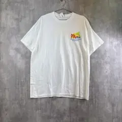PDL ヤシの木 ロゴTシャツ 白/ビーチリゾート/両面プリント
