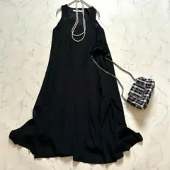 美品 デイジーリン FOXEY シャーリングネック チュニックブラウス 黒 