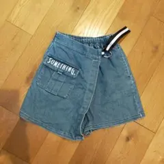 SOMETHING キッズ デニム キュロットパンツ 130