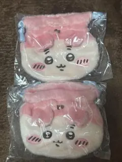 【2点セット】ちいかわ おかお巾着2 ポーチ 古本屋