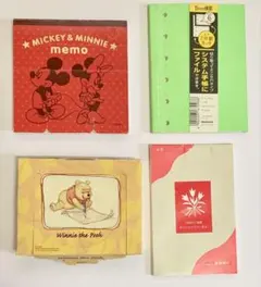 メモ帳セット　4種類　ディズニー