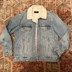AZUL by moussy シェルパ襟デニムジャケット M