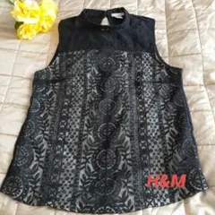 【美品】H&M レース　トップス袖なし　S　春夏秋