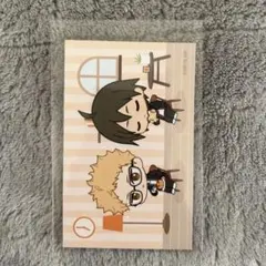 ハイキュー　ちびキャラモーニングver. カード　ジャンフェス 月島蛍 山口忠