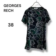 GEORGES RECH 半袖チュニック サイズ38 総柄 レディース 個性的