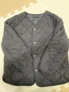 ユニクロ　キルティングジャケット　ブラック　110