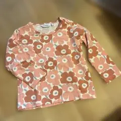 marimekko 花柄 長袖カットソー 80 ピンクのサムネイル