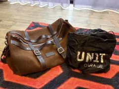 UnitGarage ダッフルバッグ コロラドブラウン 25L レインカバー付き 
